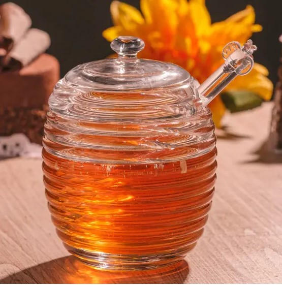 Meleira Porta Mel de Vidro