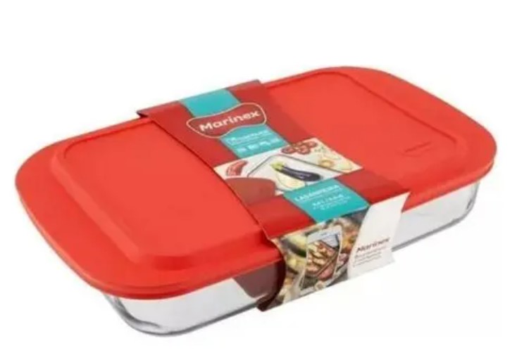 Lasanheira Marinex Com Tampa Travessa Assadeira